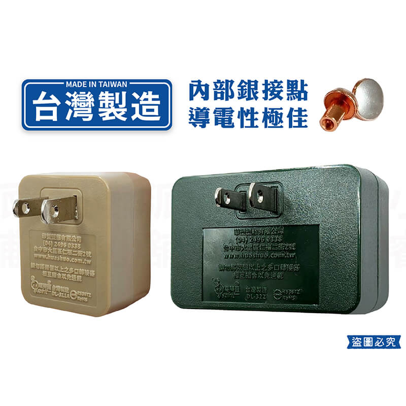 台灣製【軍事/露營風格獨立帶燈開關分接器】露營風 軍工風 壁插 分接器 插座 帶燈獨立開關 擴充【LD894】