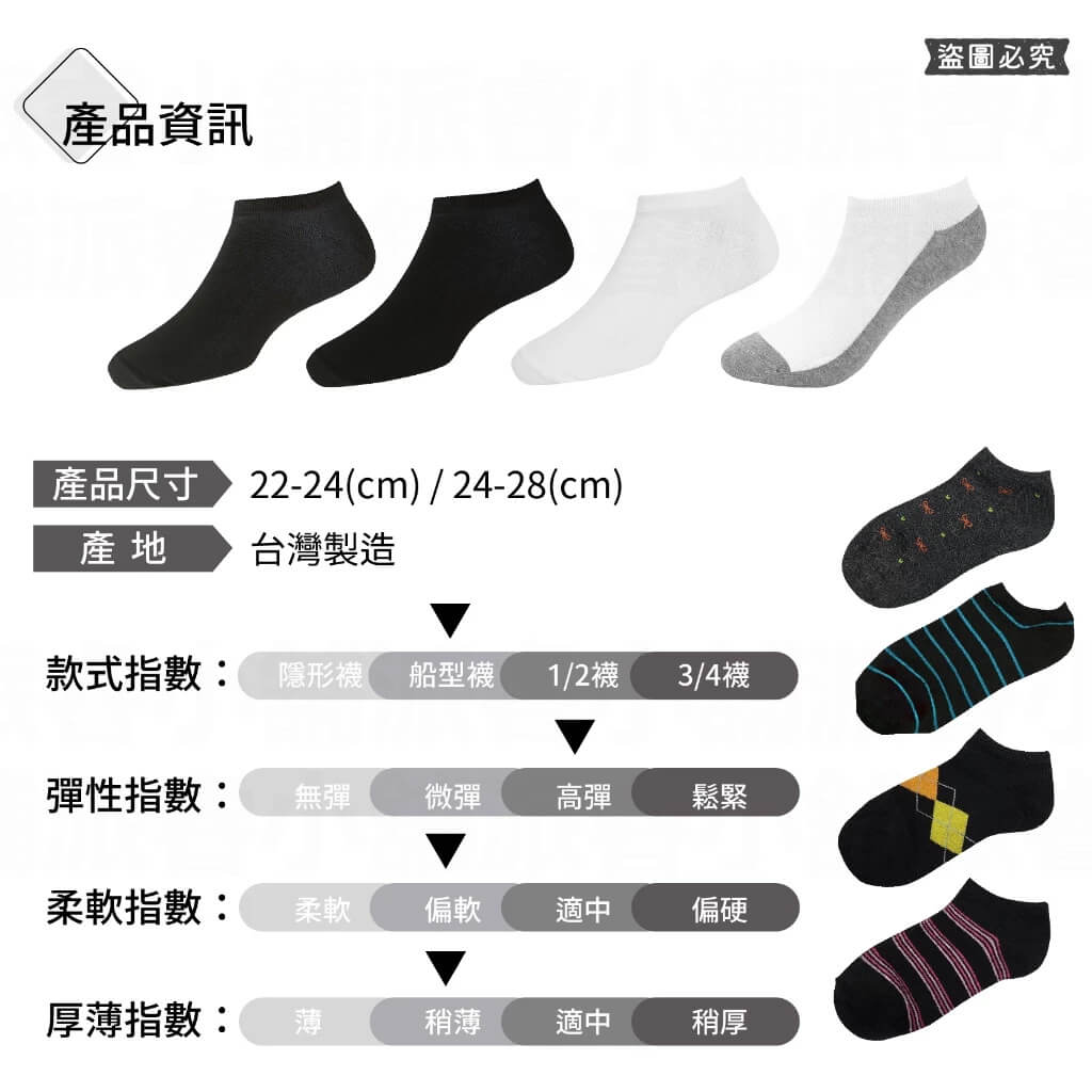 台灣製造【素色/花紋 彈力透氣船襪】船襪 男襪 女襪 襪子 素色襪子 白襪 黑襪 學生襪 素面襪子