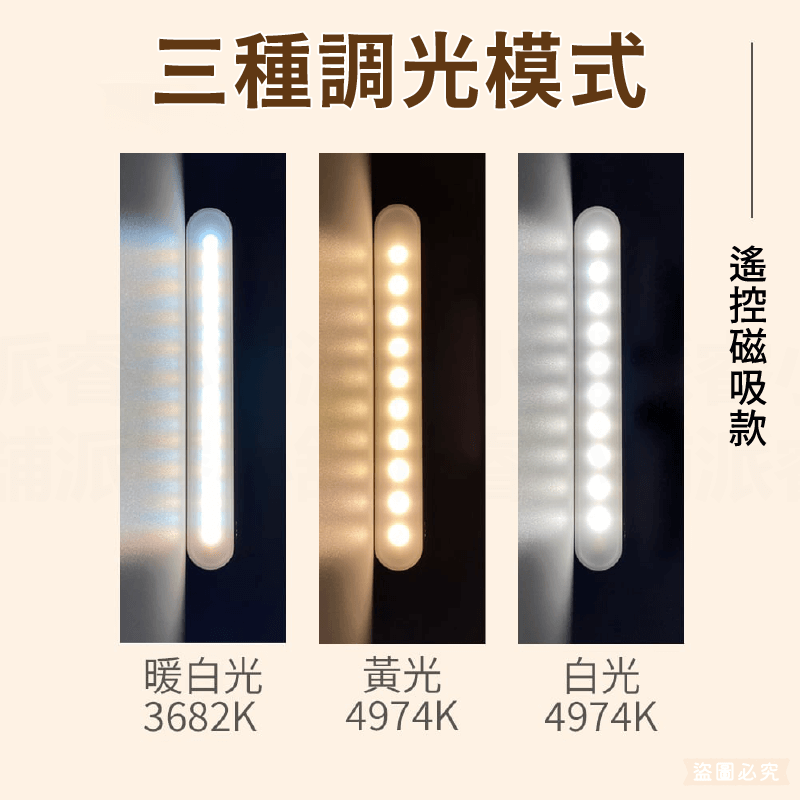 【利百代充電磁吸感應燈】磁吸燈 人體 LED 燈條 露營燈 遙控器燈條 感應燈 小夜燈 書桌燈