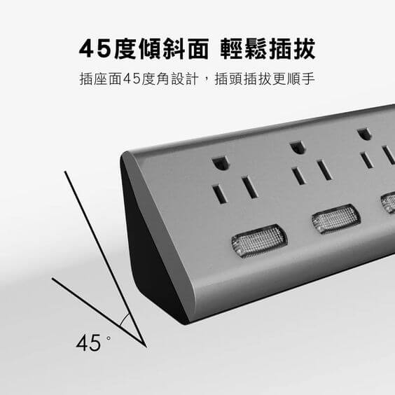台灣製【6開6插6尺直角延長線】線長1.8M 安全延長線 突波吸收 貼合牆壁