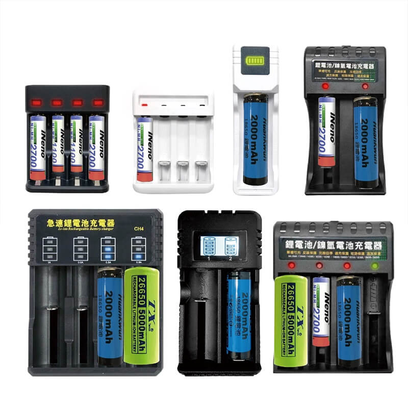 【USB鋰電池充電器】充電器 18650 LED指示燈 鋰電池 鎳氫電池3號4號 過充保護 充電電池