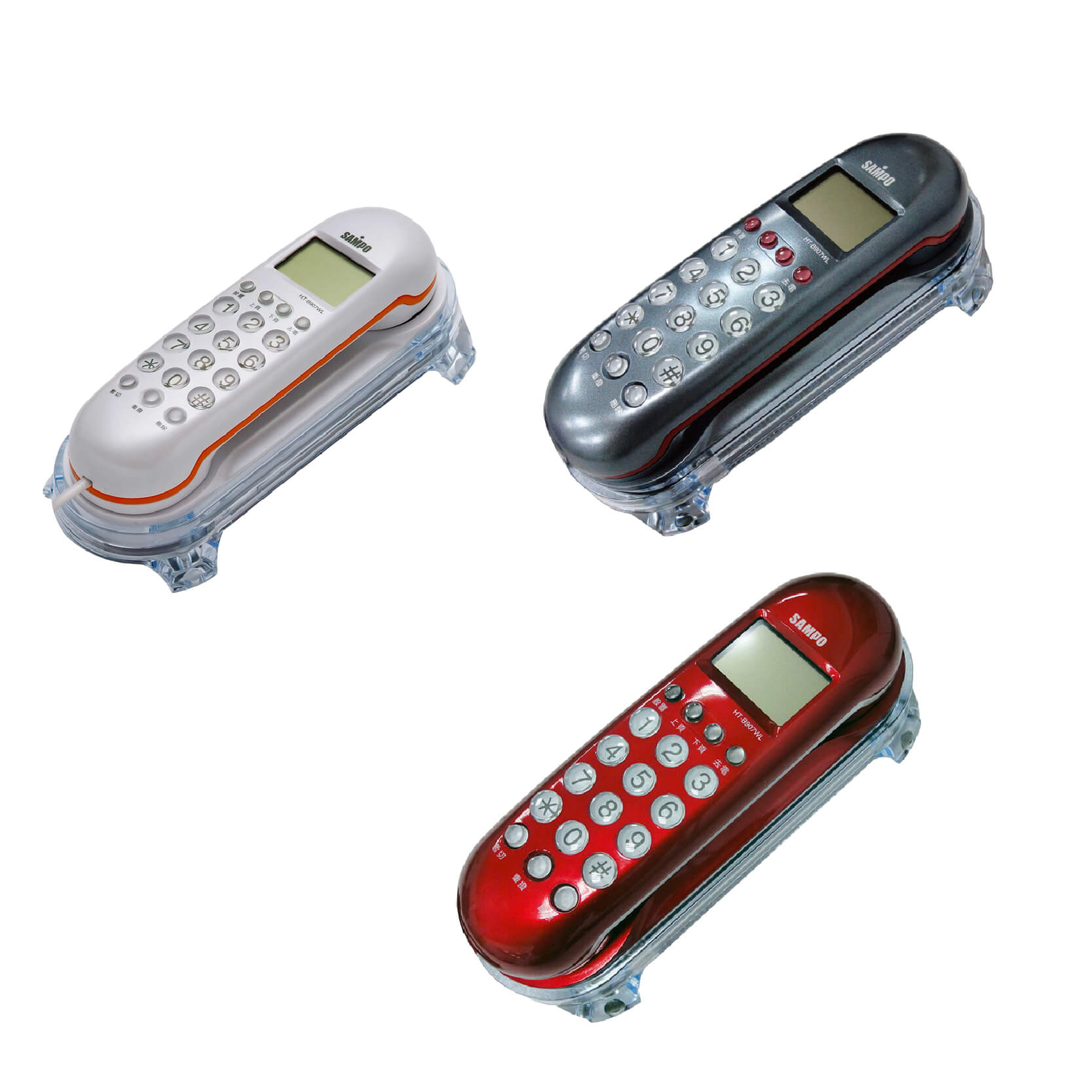 【SAMPO壁掛有線電話】來電顯示 壁掛 有線電話 家用電話 市內電話 電話 免電池