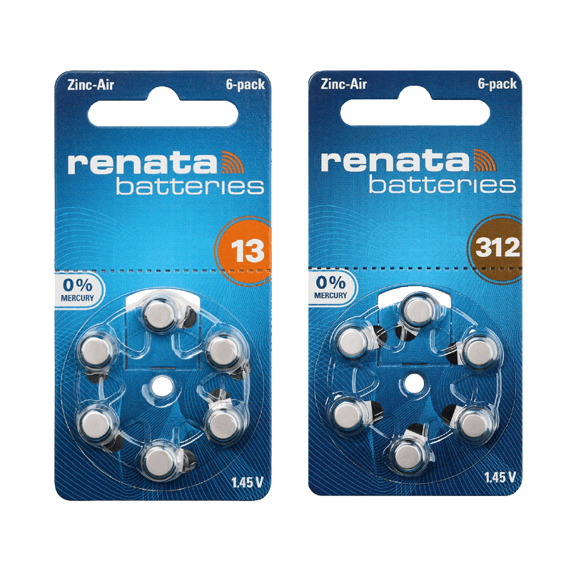 【德國製RENATA助聽器專用鋅空氣電池】電池 13 德國原裝進口 助聽器 312 德國 鋅空氣電池