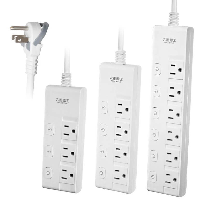 台灣製【太星電工 蓋安全滑動防塵蓋延長線】防塵蓋 延長線 3P 按壓式開關