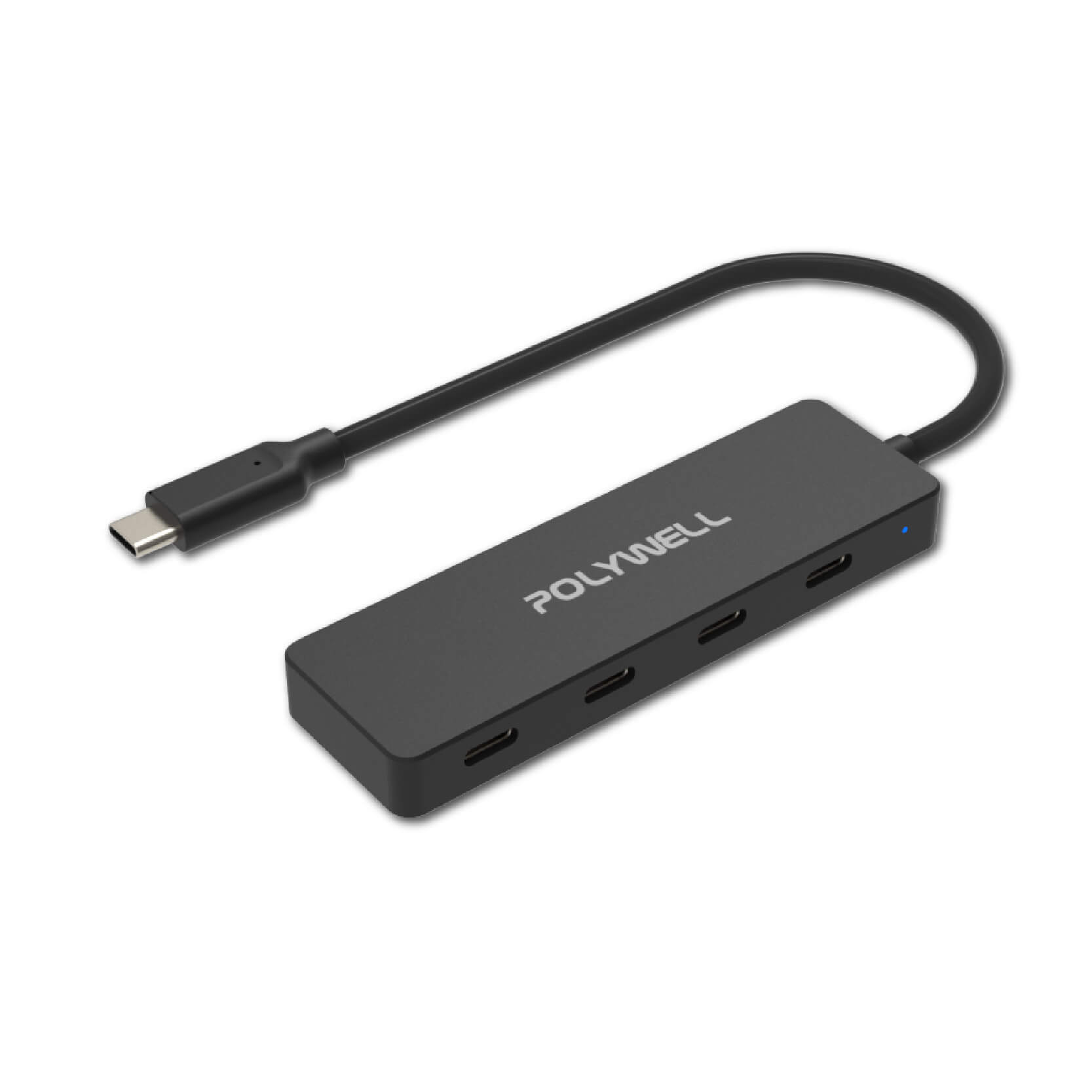 【寶利威爾 Type-C 4埠高速集線器】USB3.2 分線器 擴展器 10Gbps 充電線