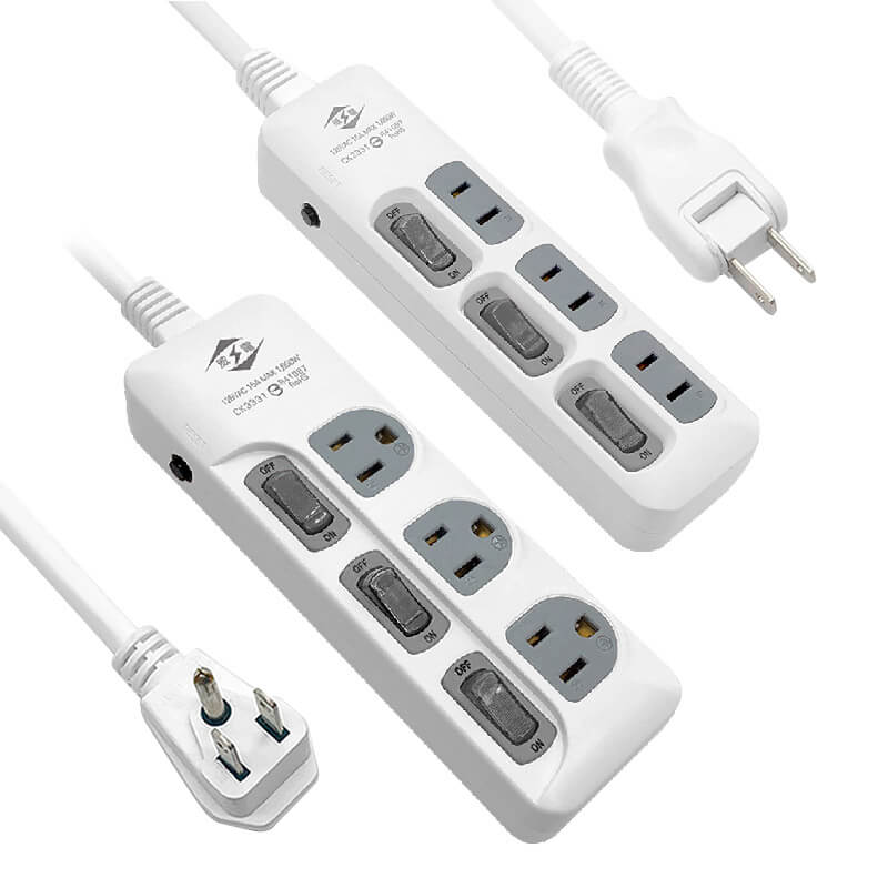 台灣製【威電 3開3插延長線】過載斷電 微笑標章認證 防火材質 延長線 獨立開關 2P 3P