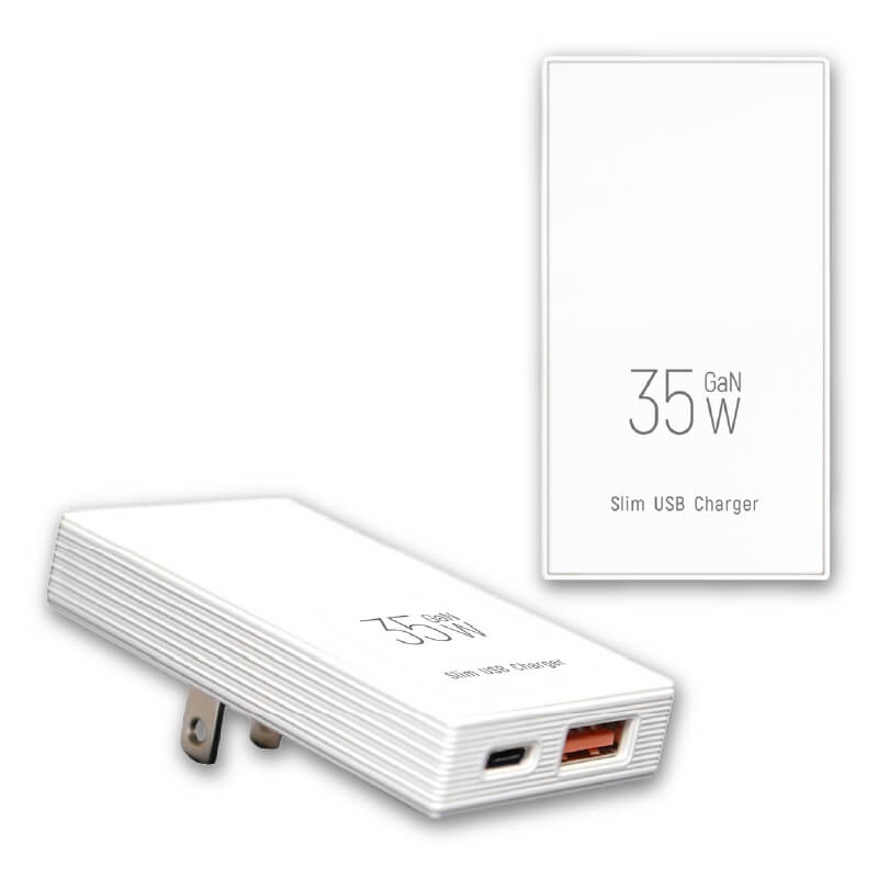 【聖岡科技 35W氮化鎵超薄USB充電器】充電器 超薄型 氮化鎵