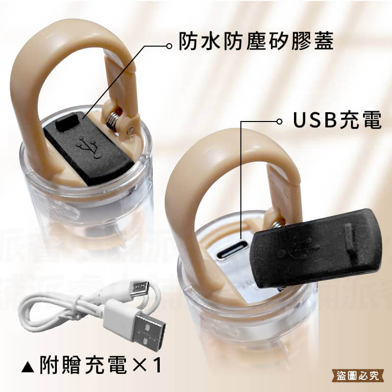 【LED復古燈條露營燈USB手電筒】伸縮調焦 防水 耐摔 手電筒 露營燈 USB充電 白光 黃光 LED