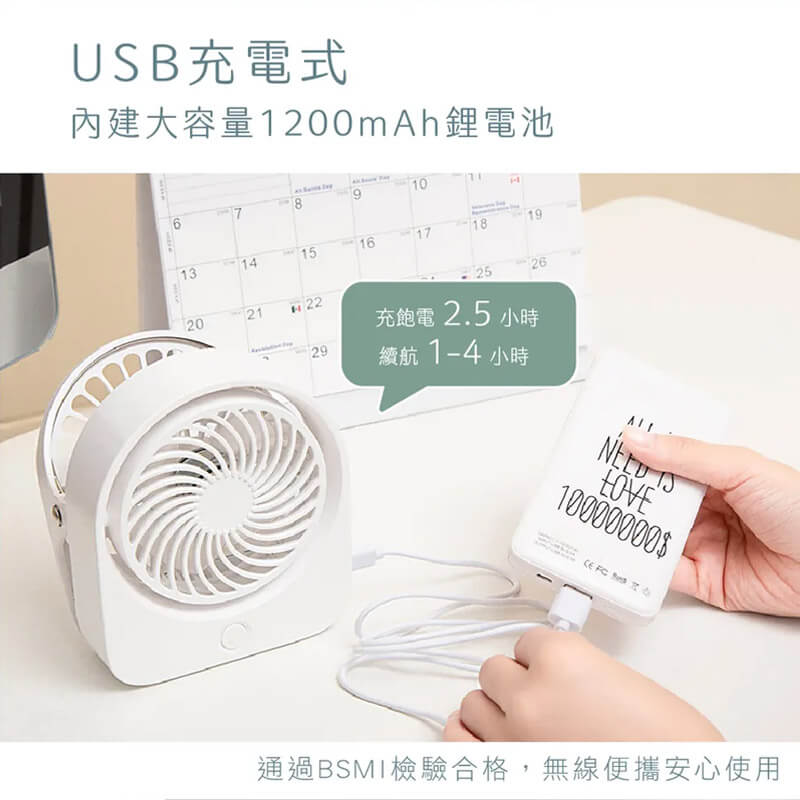 【KINYO 多功能夾立風扇】娃娃推車 嬰兒車風扇 USB充電風扇 夾扇 立扇 USB扇 小風扇 三檔風速【LD684】
