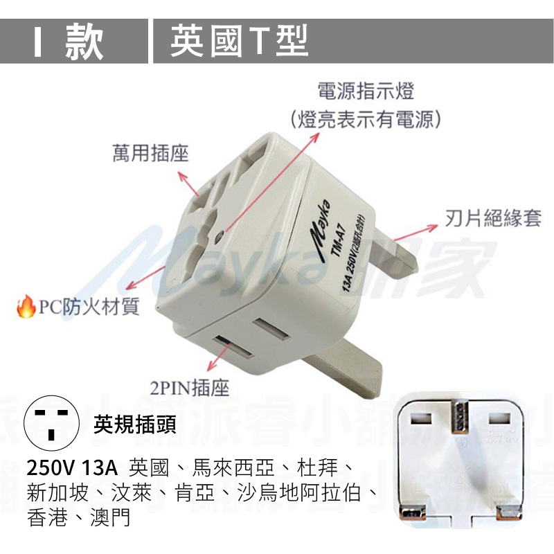 【旅行萬用轉接頭】萬用插座 國外旅行