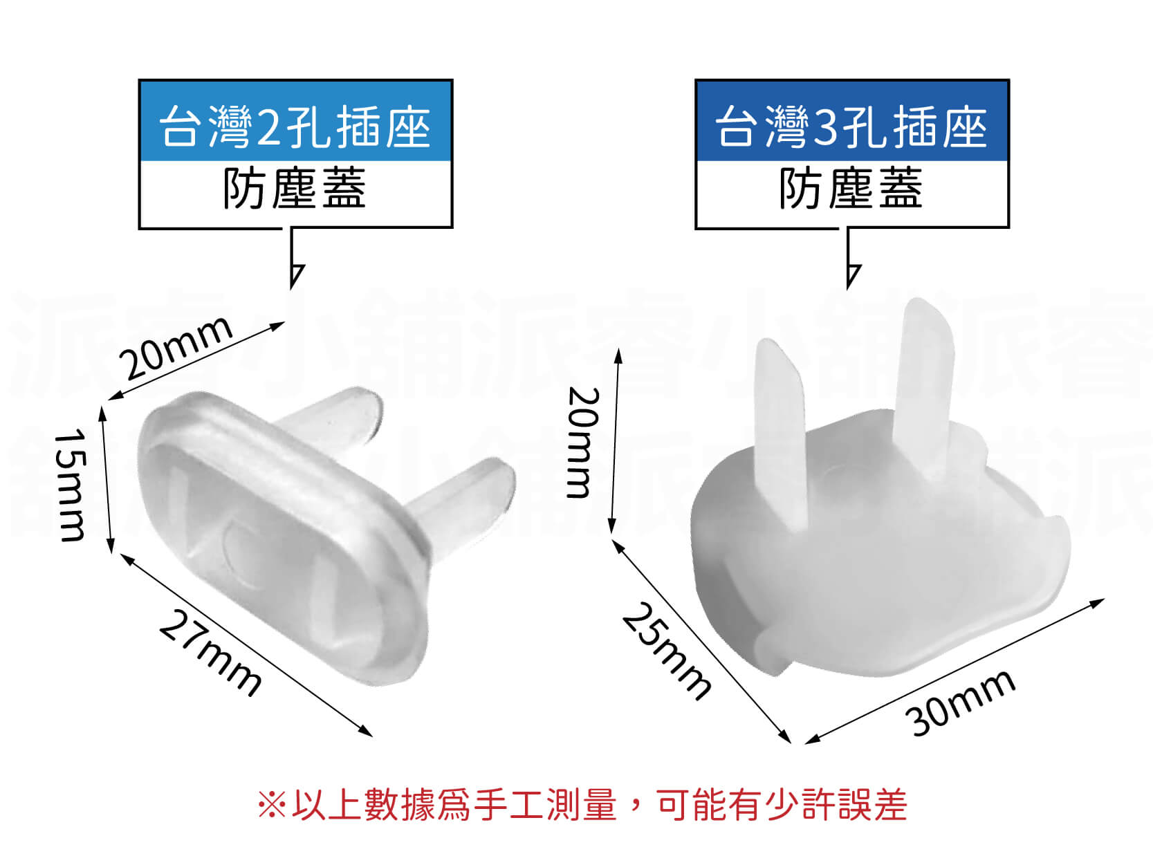 【2孔/3孔插座安全防塵蓋】防塵蓋 防灰塵 防溼氣 兒童安全 插座防塵蓋