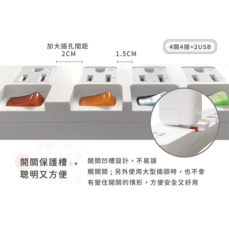 【MAYKA USB過載斷電延長線5尺】USB延長線 延長線 過載斷電 防雷擊抗突波 1.5M【LD610】
