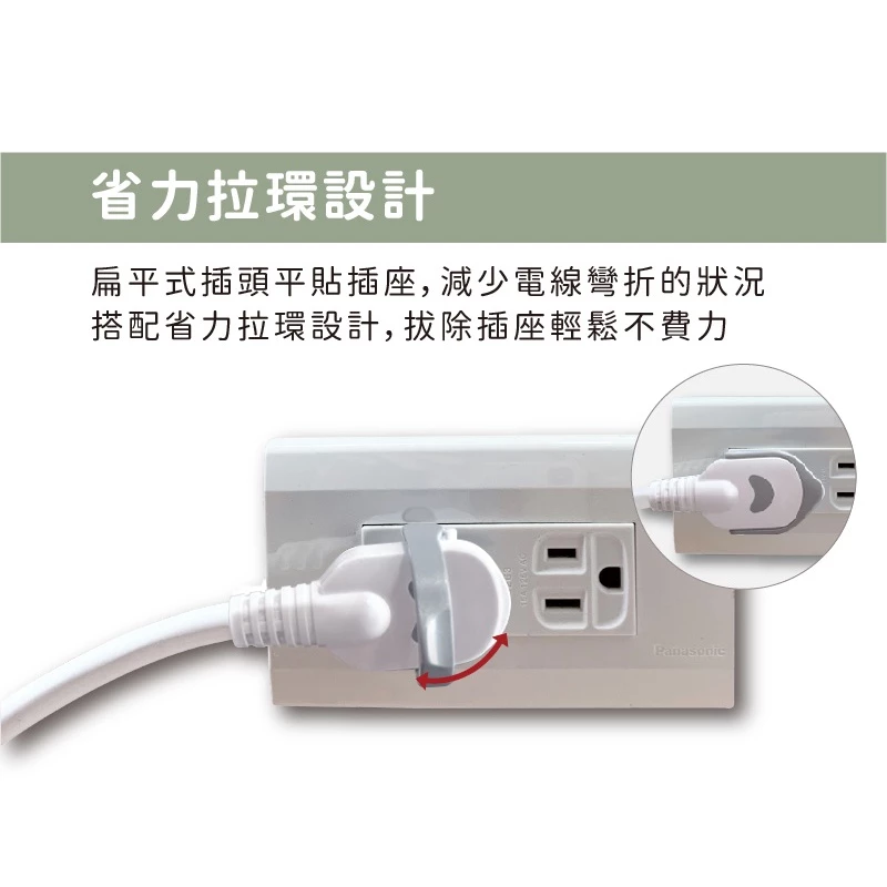 台灣製造【獨立開關三孔延長線】獨立開關 過載斷電
