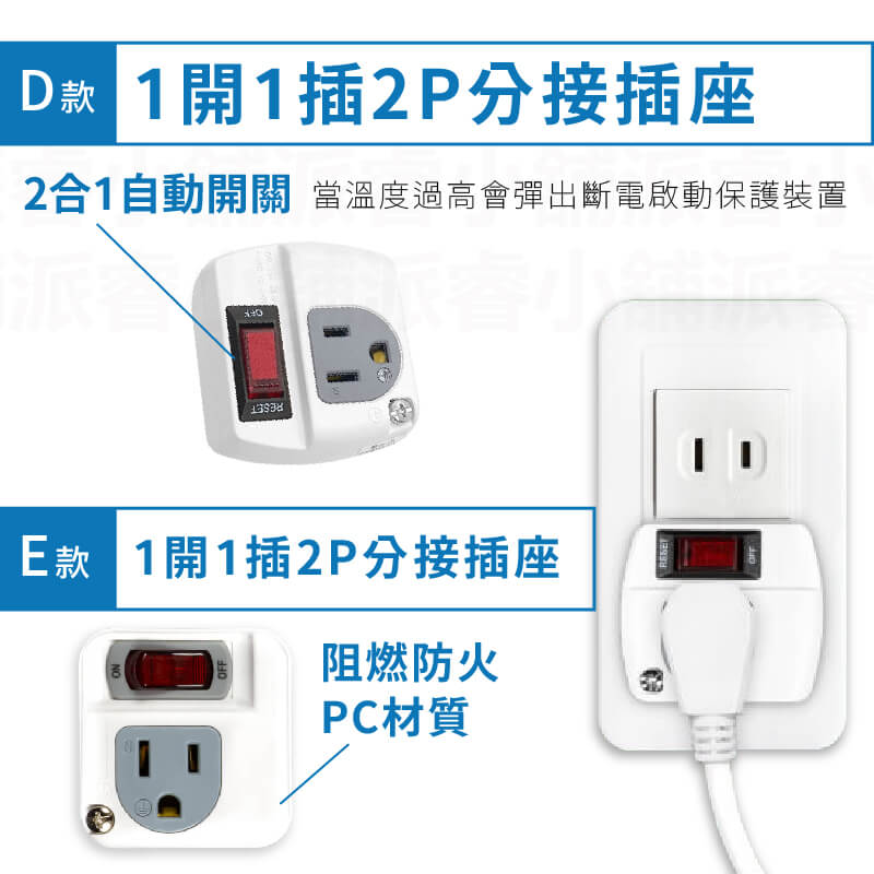 台灣製【威電 分接插座轉接器】壁插 分接器 插座