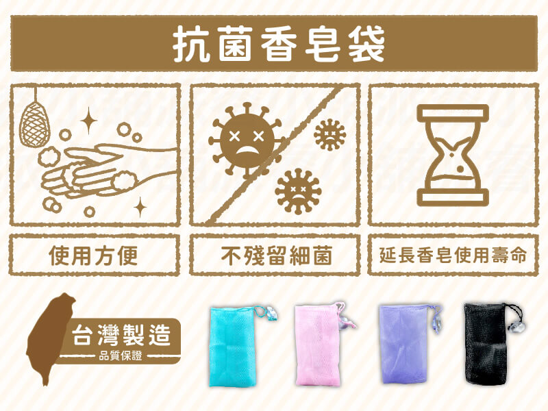 台灣製【抗菌香皂袋 竹炭抗菌香皂袋】肥皂網 香皂網 雙層起泡網 肥皂袋