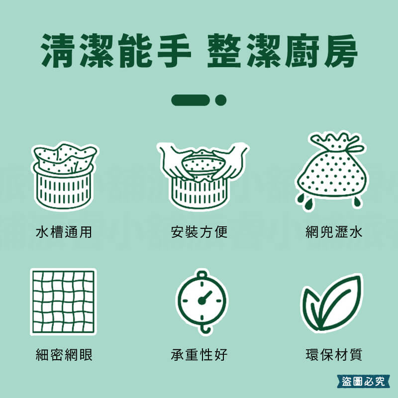 台灣製造【排水口濾水網】排水網 水槽過濾網 廚房清潔 排水孔濾網 排水口網子