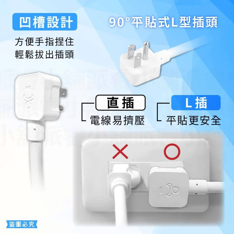 【按壓式1開3插+3USB快充延長線】新安規 一鍵總開關 節能省電