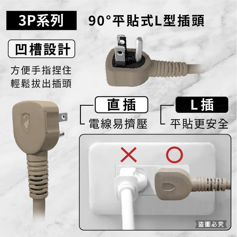 【BiBi聲AI過載警報延長線】1.8M 總開關 獨立開關 過載蜂鳴 100分貝警鈴 延長線 3P 2P