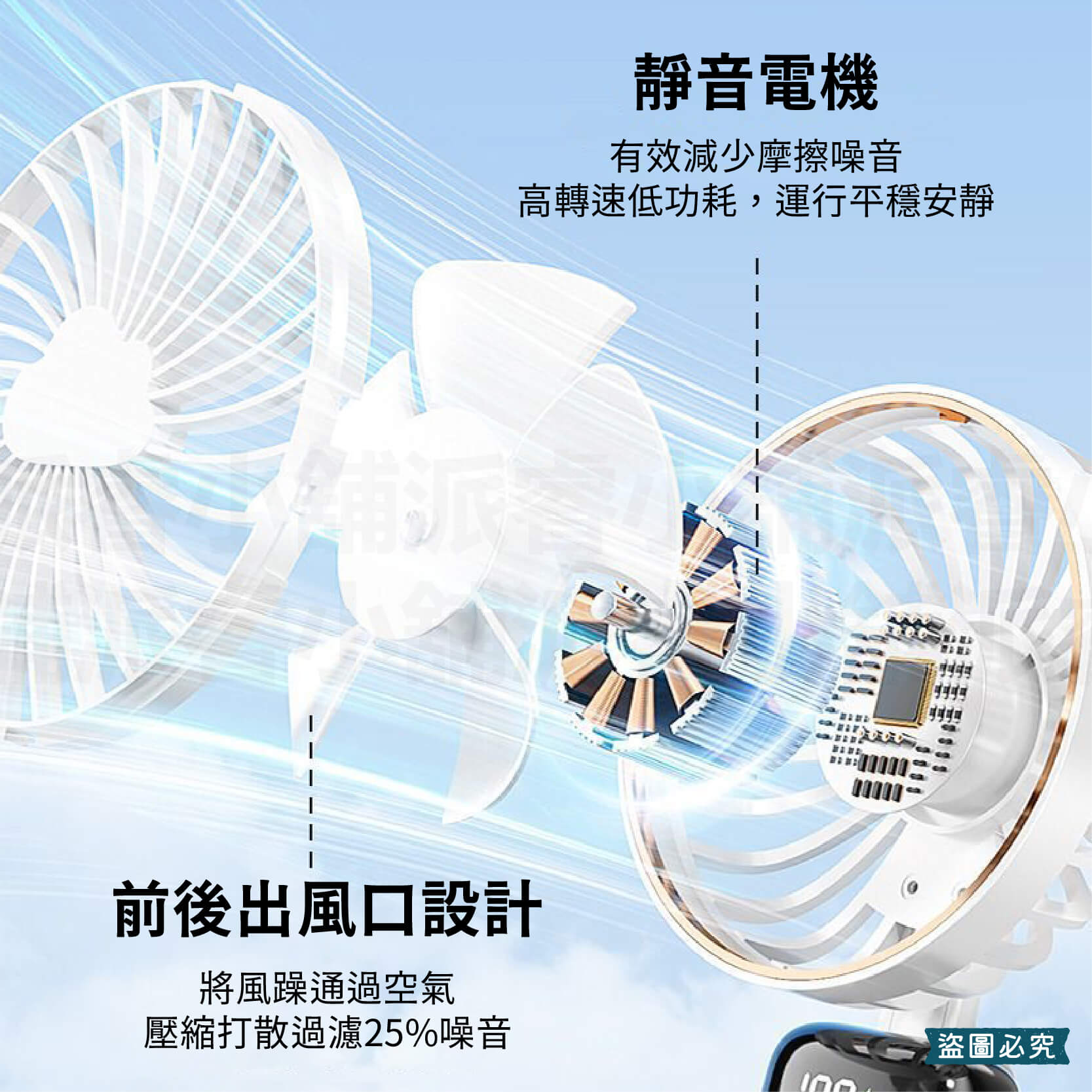 Romeo摺疊手持小風扇
