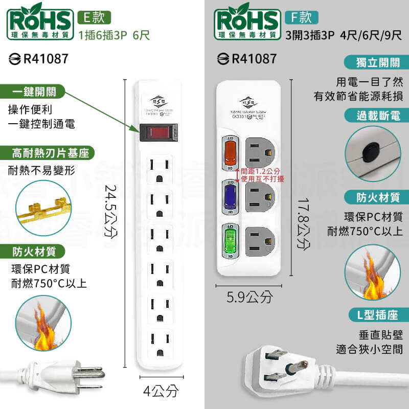 台灣製【威電 多款式延長線】延長線 2P 3P USB延長線 電源線