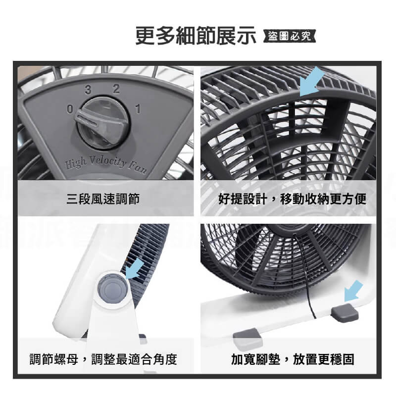 【Kolin 13吋強勁渦流循環扇】風扇 循環扇 13吋 電風扇 辦公室電扇 渦輪扇 小電扇 3段風速