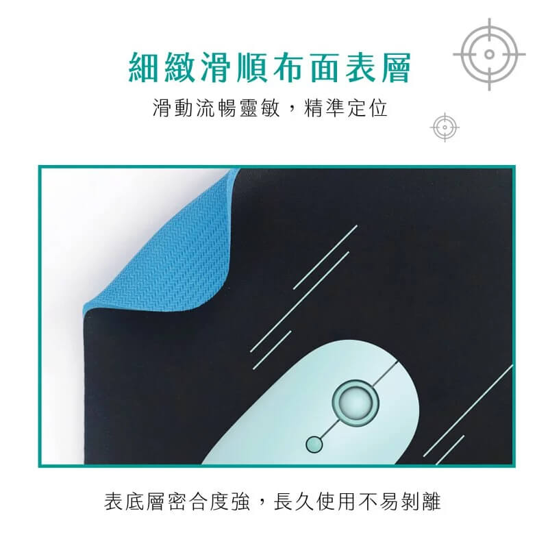 台灣製造【KINYO 高品質滑鼠墊】加厚3mm 防滑 防水 耐磨 霧面質感 Q彈天然橡膠底 底層不易剝落