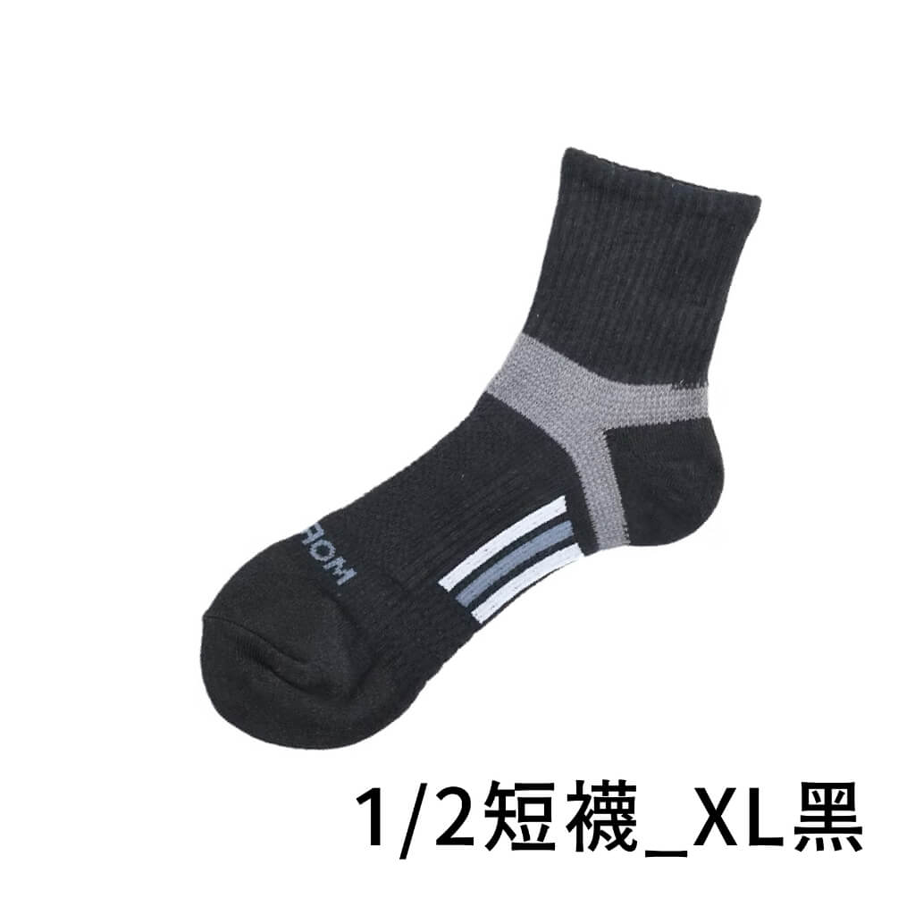 台灣製造 【MORINO抗菌X型透氣氣墊襪】抗菌消臭 檢測合格 除臭襪 襪子 毛巾底彈力氣墊 X型導氣網設計