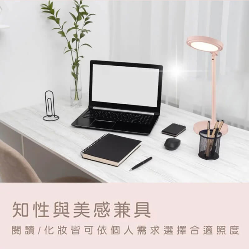 【KINYO 無線LED化妝鏡檯燈】自然光 補光 梳妝鏡 無線檯燈 護眼檯燈 USB充電 上下調節180度