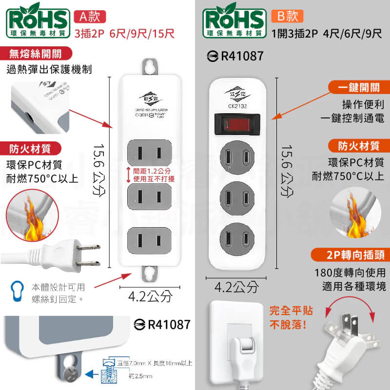 台灣製【威電 多款式延長線】延長線 2P 3P USB延長線 電源線