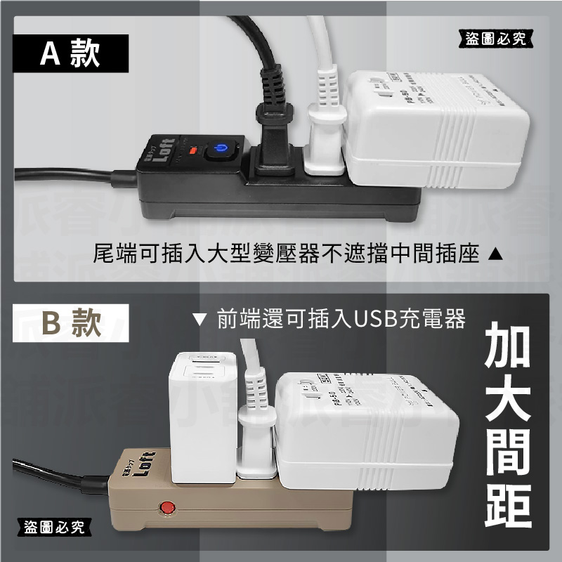 【Loft美式居家工業風延長線】按壓式開關 過載斷電 新安規 2P延長線 LOFT BSMI 工業風【LD1088】