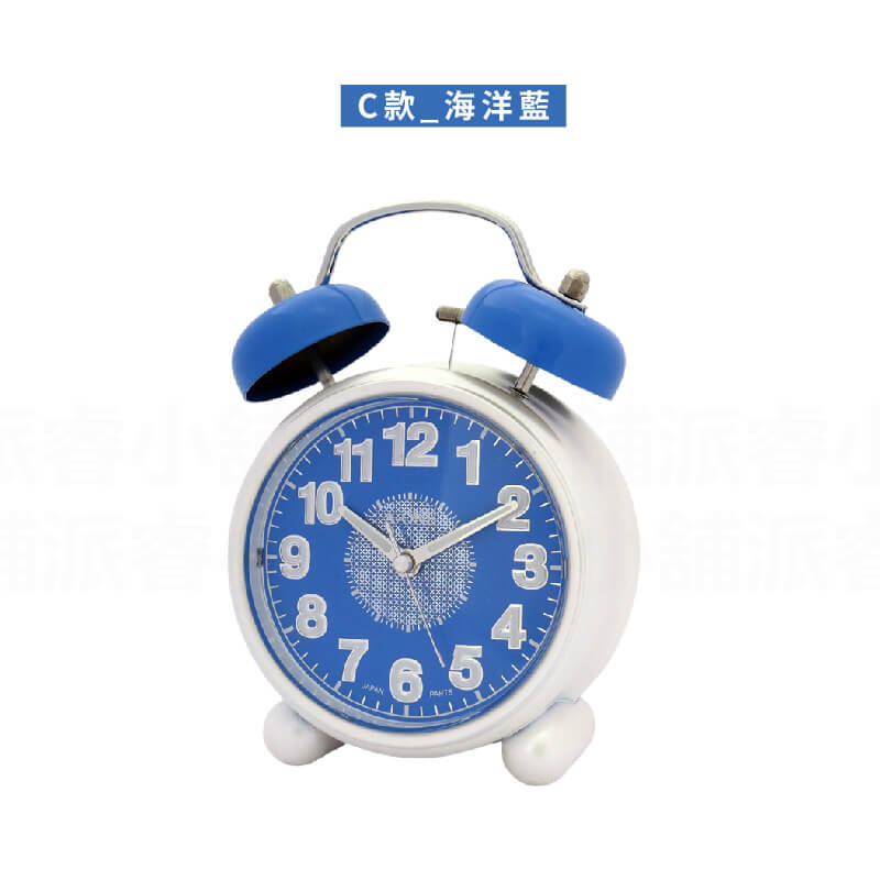 台灣製造【A-ONE大聲公雙鈴鬧鐘】雙鈴鬧鐘 小夜燈 4分鐘貪睡 夜光指針 夜光數字 打鈴鬧鐘 復古鬧鐘