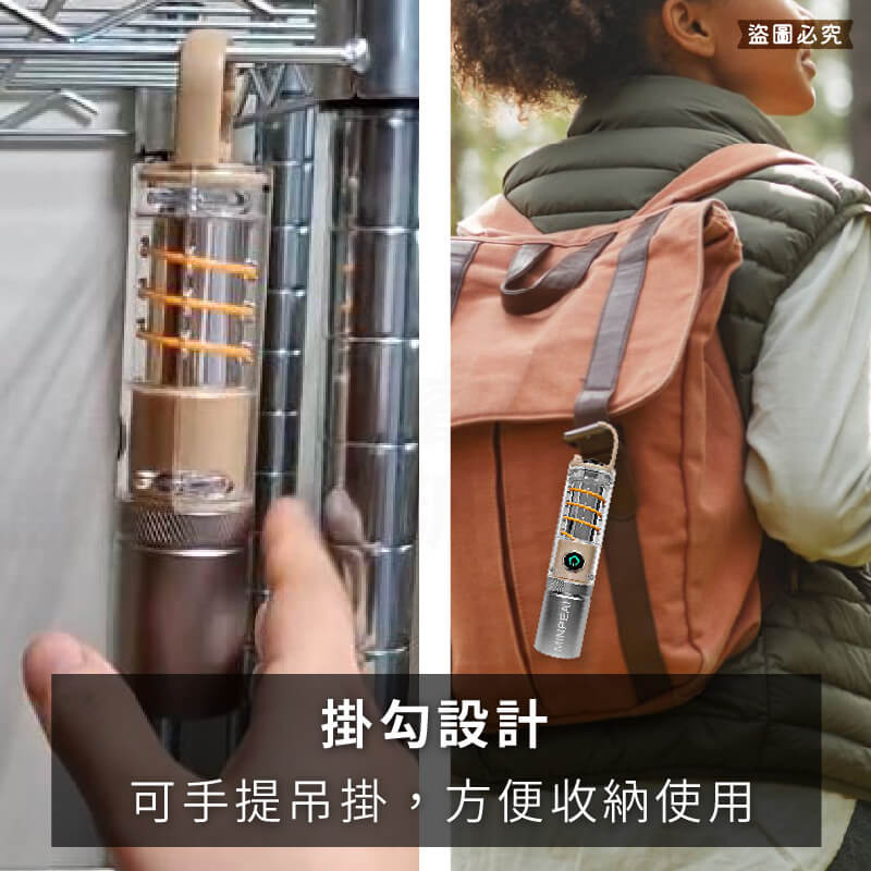 【LED復古燈條露營燈USB手電筒】伸縮調焦 防水 耐摔 手電筒 露營燈 USB充電 白光 黃光 LED