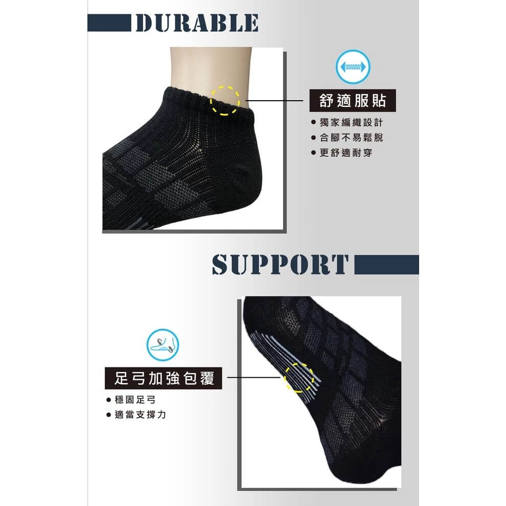 台灣製造 檢測合格 除臭襪【MORINO 抗菌幾何網格透氣船襪】抗菌 透氣 消臭 吸汗 襪子 足弓加強包覆【LD582】