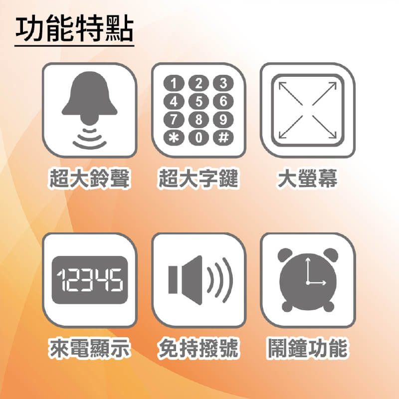 【利百代 來電顯示有線電話】超大鈴聲 電話 有線電話 家用電話 桌上型電話 辦公電話 市話機