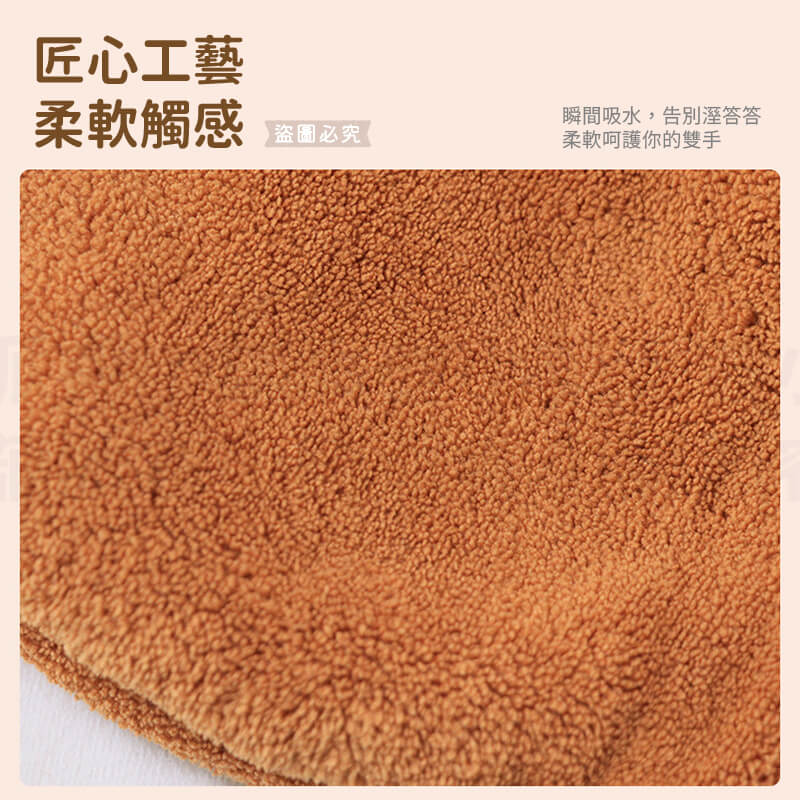 【卡皮巴拉珊瑚絨擦手巾】可愛造型 擦桌子 擦手巾 珊瑚絨 吸水 掛式擦手巾 水豚 超強吸水