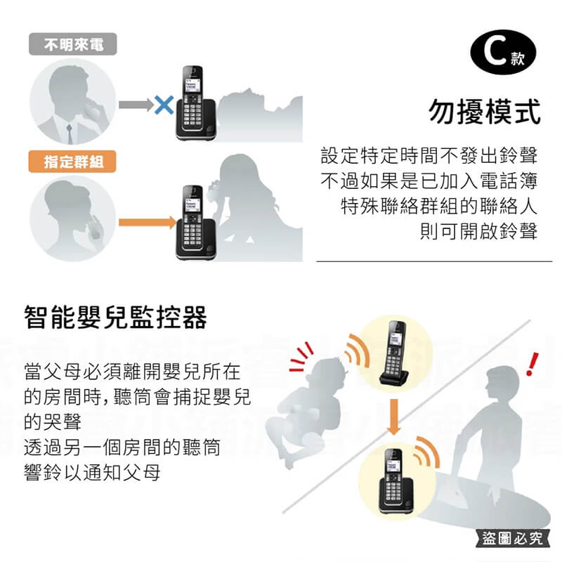 【Panasonic中文顯示數位式無線電話】室內電話 電話 家用電話 辦公室電話 子母機 座機 無線電話
