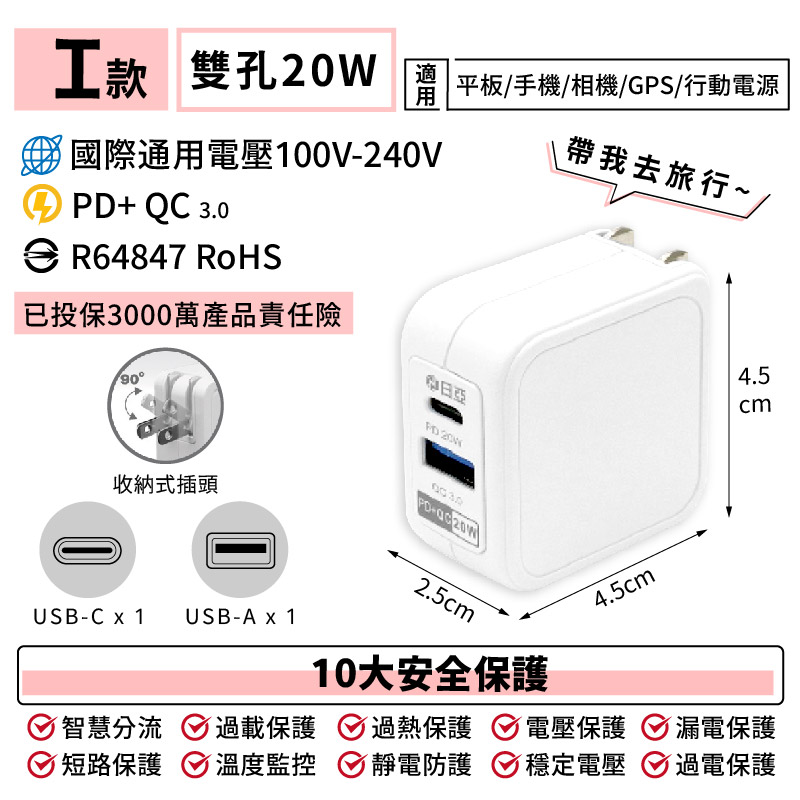 【極速智能充電器】保固 USB充電 豆腐頭 3.1A 2.4A 快充充電頭 5V1A