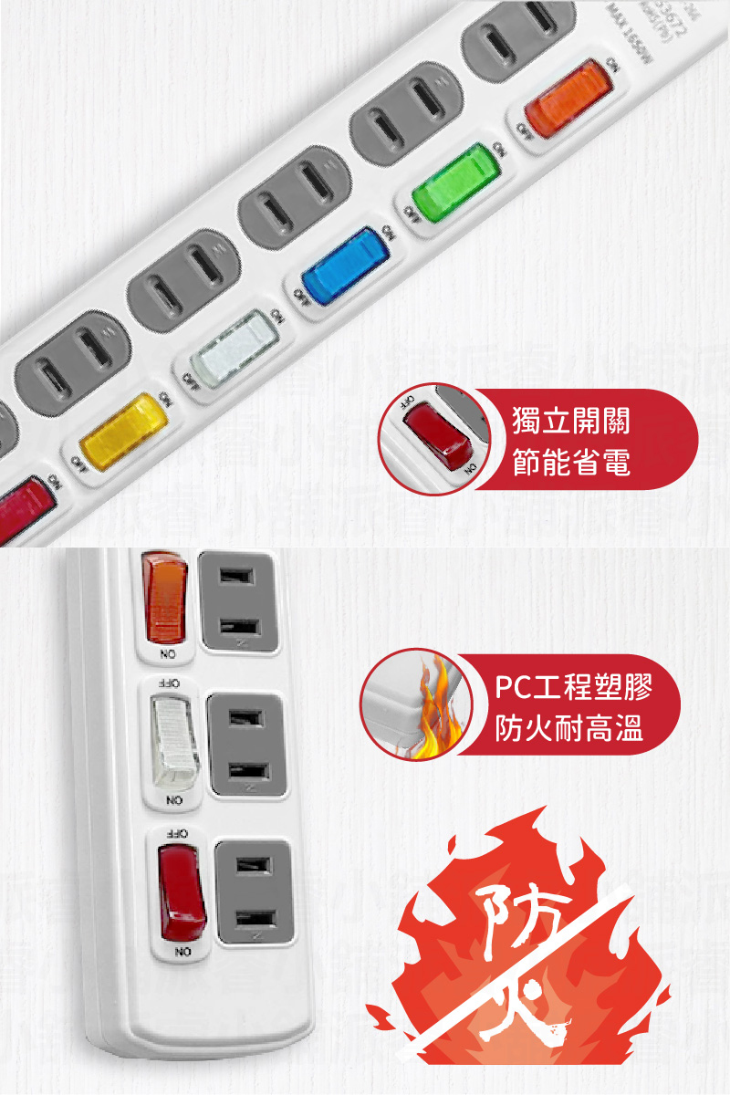 台灣製造【ISO國際品保認證2孔延長線】2P 延長線 平貼式 旋轉插頭 RoHS認證 ISO認證 新安規