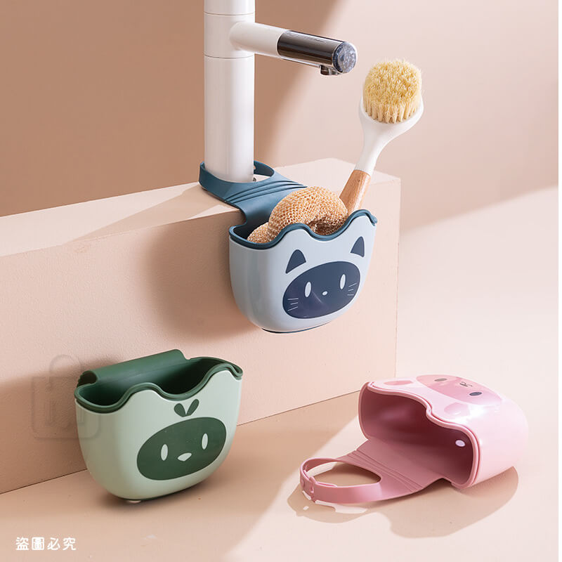 可愛動物造型水槽瀝水掛袋