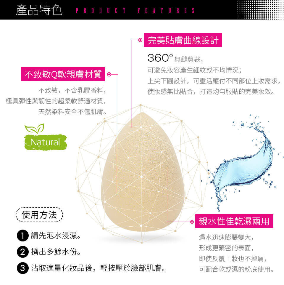 【Solone Hello Kitty聯名美妝蛋】凱蒂貓 美妝蛋 上妝服貼 水滴型 底妝必備 贈玫瑰金蛋架
