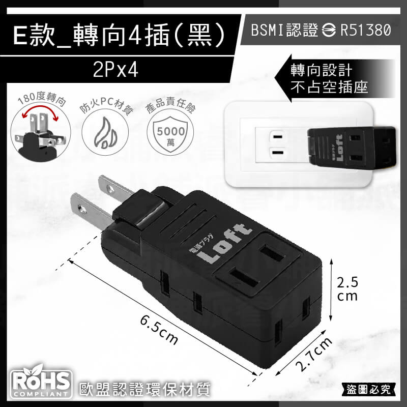 【聖岡 LOFT美式復古工業風壁插分接器】壁插 3轉2插座 分接器 轉接 插座 三面插 USB分接器