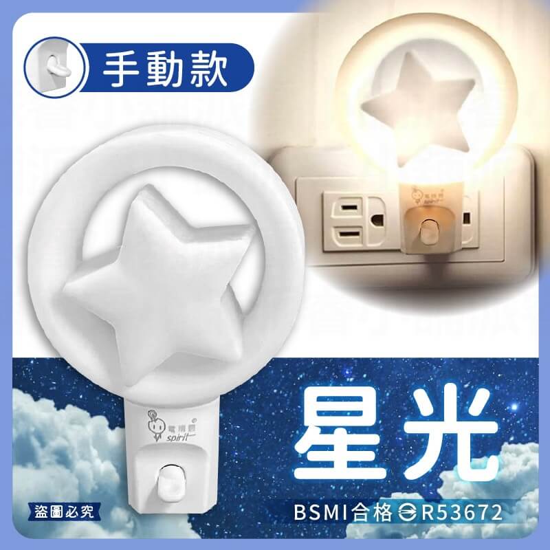 【LED幾何造型小夜燈】光控感應 手動開關 小夜燈 暖光 夜晚自動亮 走道燈 床頭燈 2P插頭