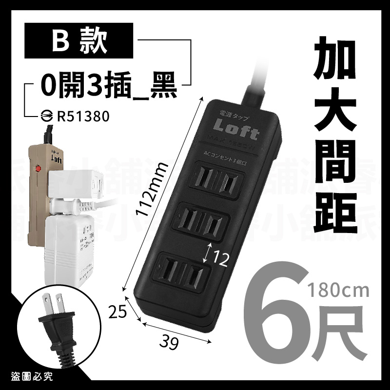 【Loft美式居家工業風延長線】按壓式開關 過載斷電 新安規 2P延長線 LOFT BSMI 工業風【LD1088】