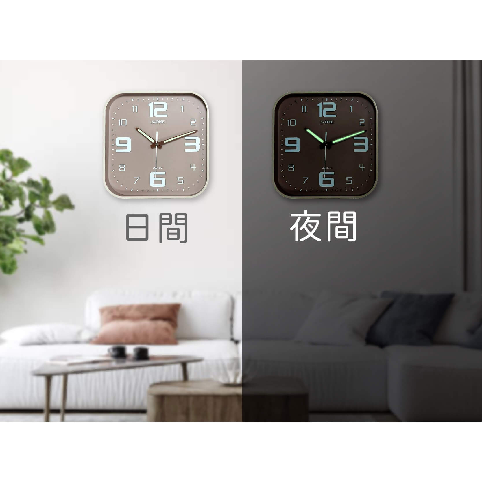 【莫蘭迪色立體數字掛鐘】靜音掛鐘 掛鐘 簡約時尚 時鐘 掃秒機芯 立體數字 字體清晰 莫蘭迪配色