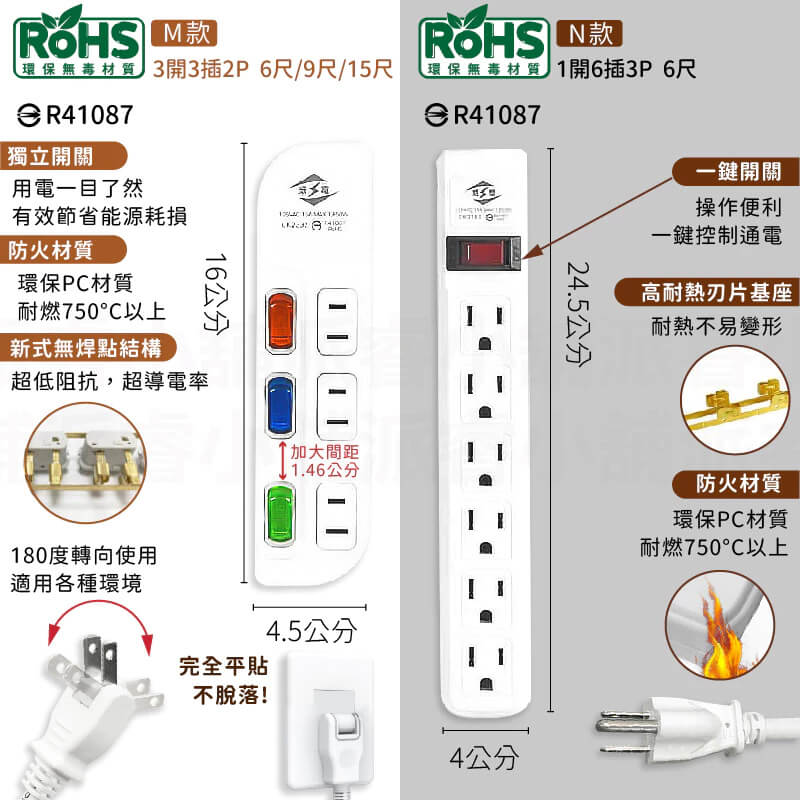 台灣製【威電 多款式延長線】延長線 2P 3P USB延長線 電源線
