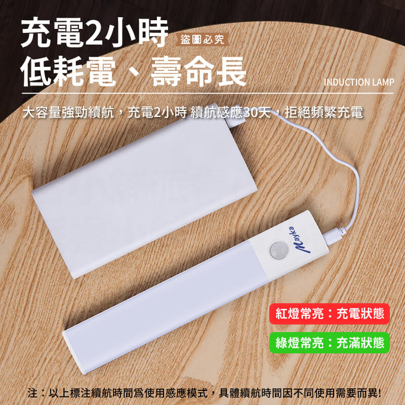 【LED智能自動感應燈】 智能自動 紅外線 照明 感應 充電式 白光 小夜燈 USB 感應燈