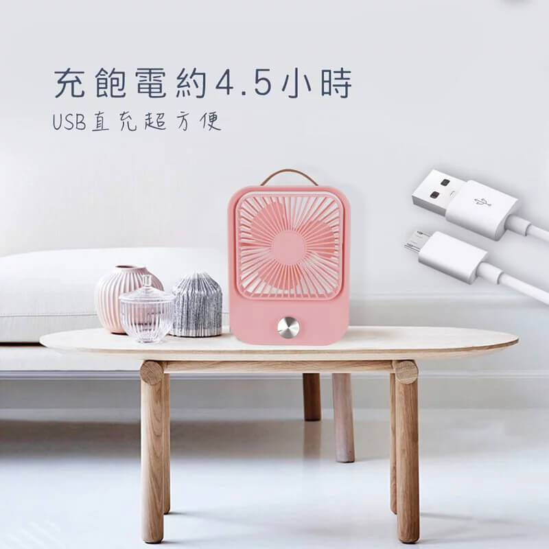 【KINYO 靜音復古桌扇】立扇 桌扇 USB供電 USB風扇 無段調風 靜音風扇 小風扇 風扇 過充保護